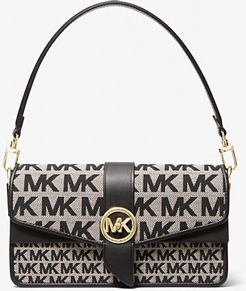 Greenwich Medium Logo Jacquard Shoulder Bag 